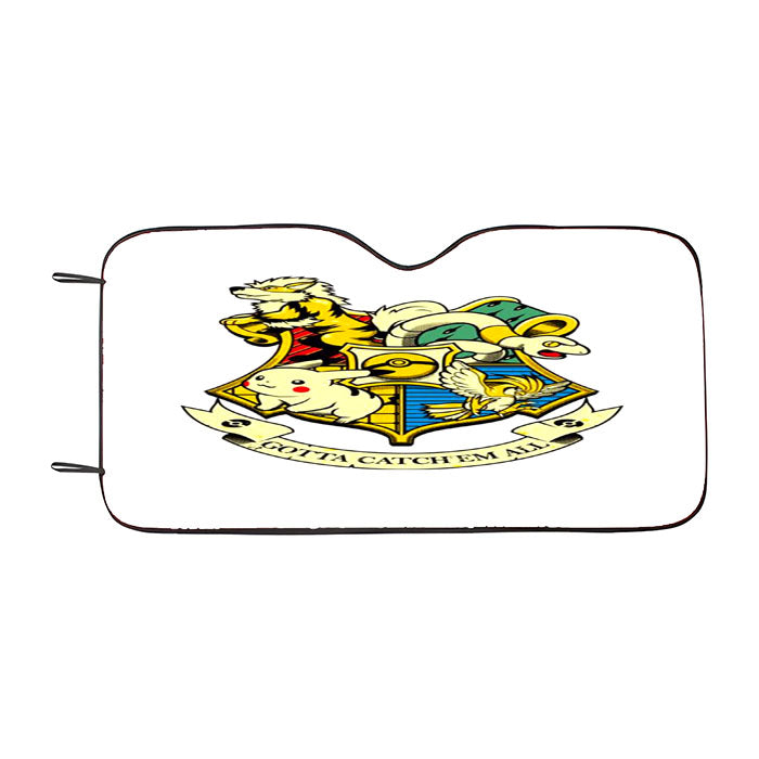 Harry Potter Pokemon Crossover Car Auto Sun Shade Windshield Cover