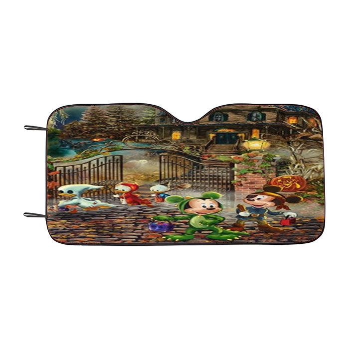 Haunted House Halloween Fun Car Auto Sun Shade Windshield Cover