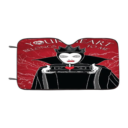 Heart Belongs To Me Evil Queen Car Auto Sun Shade Windshield Cover
