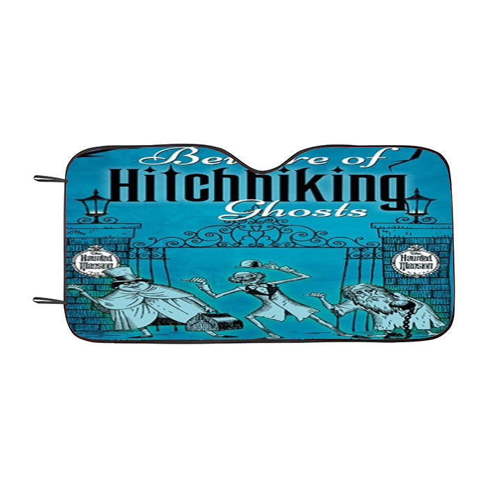 Hitchhiking-Ghosts-Haunted-Mansi Car Auto Sun Shade Windshield Cover