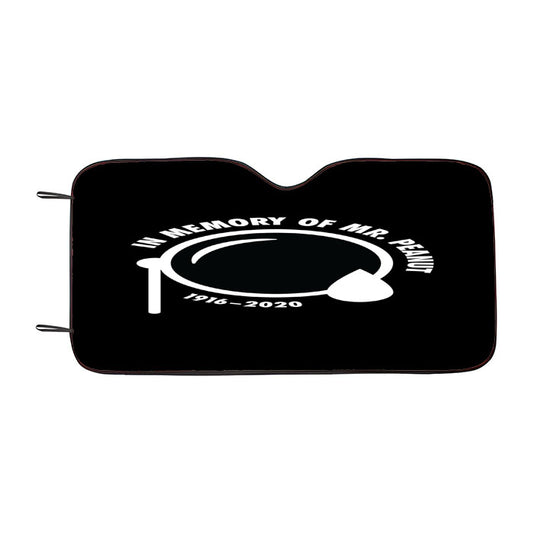 In Memory Of Mr Peanut Cartoon Car Auto Sun Shade Windshield Cover