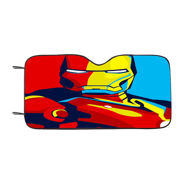 Iron Man Marvel Superhero Vector Car Auto Sun Shade Windshield Cover