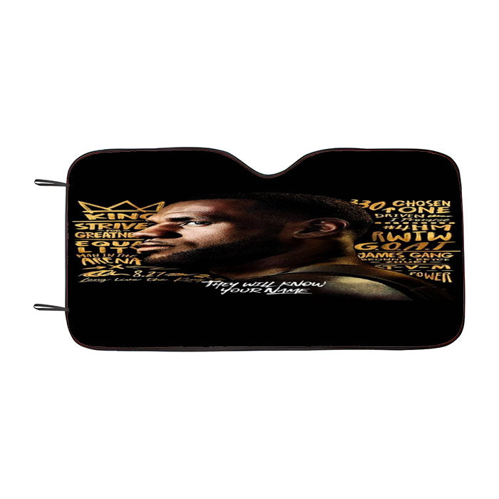 James Lebron Lakers The Kings Car Auto Sun Shade Windshield Cover