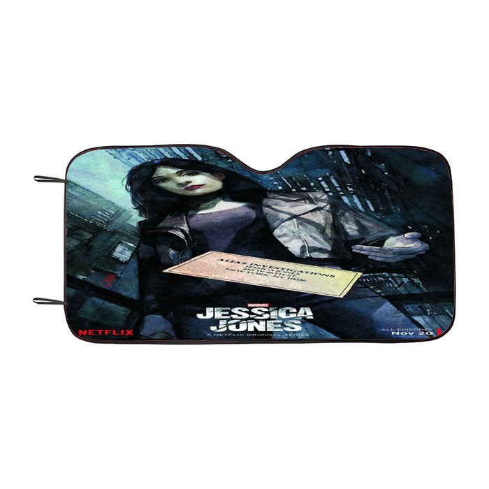 Jessica Jones Marvel Car Auto Sun Shade Windshield Cover