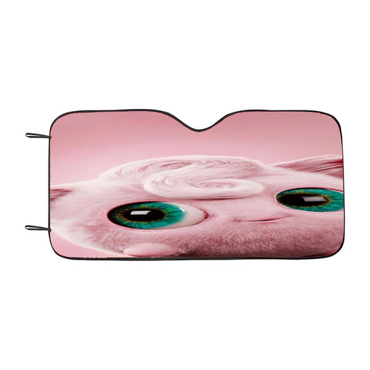 Jigglypuff Cute Pokemon Detective Car Auto Sun Shade Windshield Cover