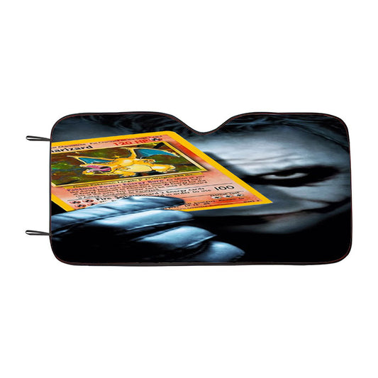 Joker Pokemon Card Car Auto Sun Shade Windshield Cover