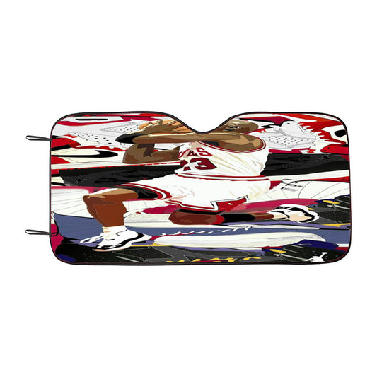 Jordan 23 Car Auto Sun Shade Windshield Cover