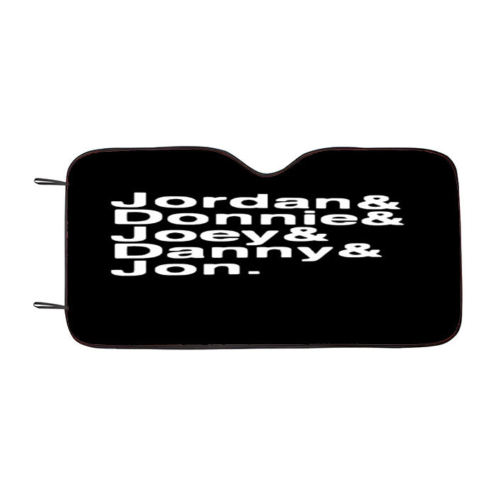 Jordan Knight Donnie Wahlberg Boy Band Fandom Nkotb Car Auto Sun Shade Windshield Cover