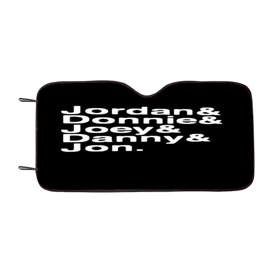 Jordan Knight Donnie Wahlberg Boy Band Fandom Nkotb Car Auto Sun Shade Windshield Cover