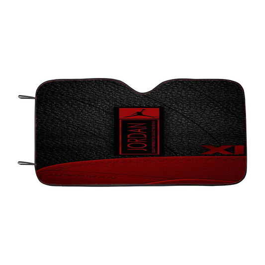 Jumpman Jordan Leather Style Pattern Car Auto Sun Shade Windshield Cover