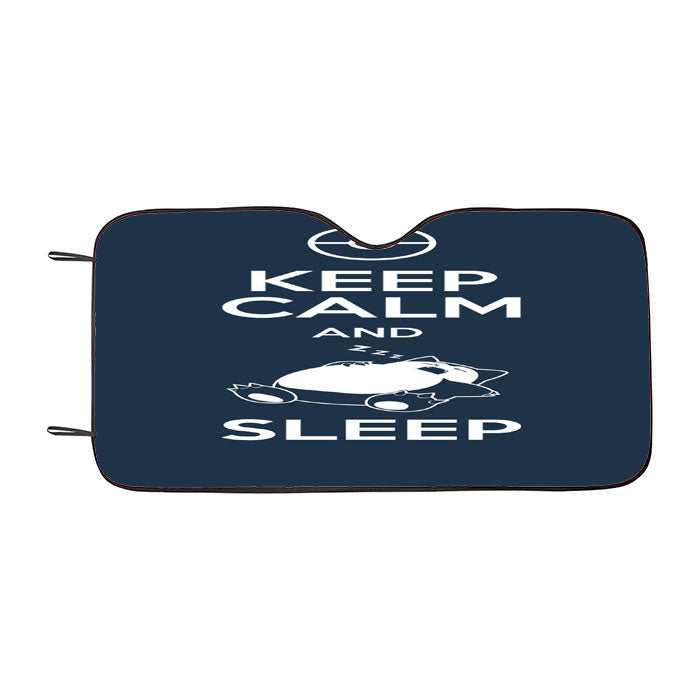 Keep Calm And Sleep Pokemon Car Auto Sun Shade Windshield Cover