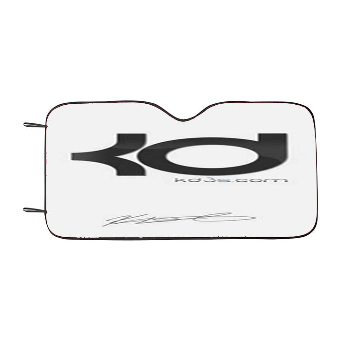 Kevin Durant Logo On Wht Car Auto Sun Shade Windshield Cover