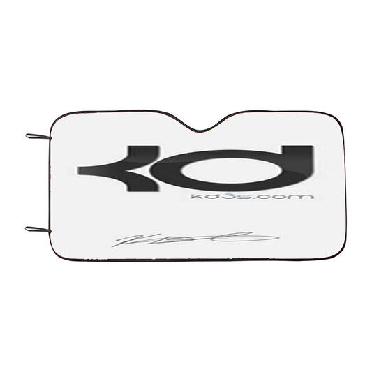 Kevin Durant Logo On Wht Car Auto Sun Shade Windshield Cover