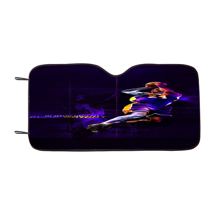 Kobe Bryant Black Mamba Light Lakers Car Auto Sun Shade Windshield Cover