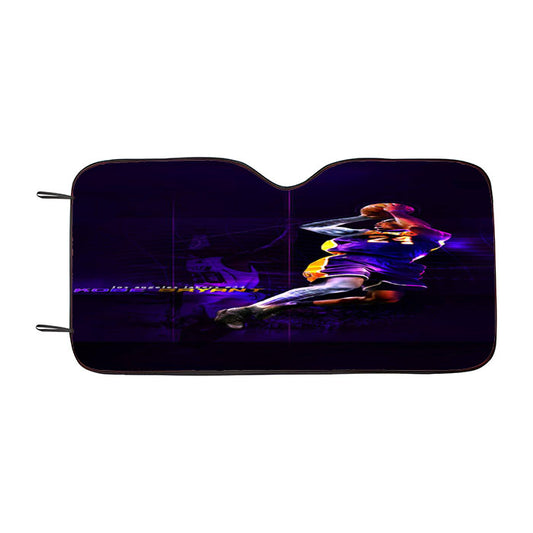 Kobe Bryant Black Mamba Light Lakers Car Auto Sun Shade Windshield Cover