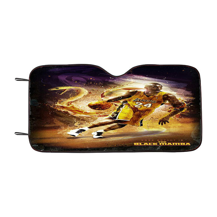 Kobe Bryant The Black Mamba Lakers Car Auto Sun Shade Windshield Cover