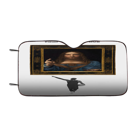 Kyrie Irving Nike Leonardo Davinci Car Auto Sun Shade Windshield Cover