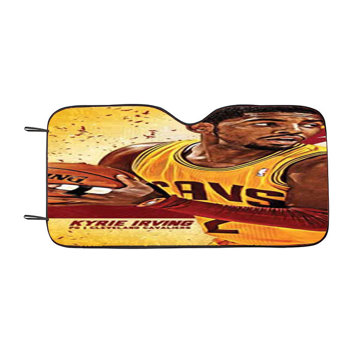 Kyrie Irving Yellow Bkg Car Auto Sun Shade Windshield Cover