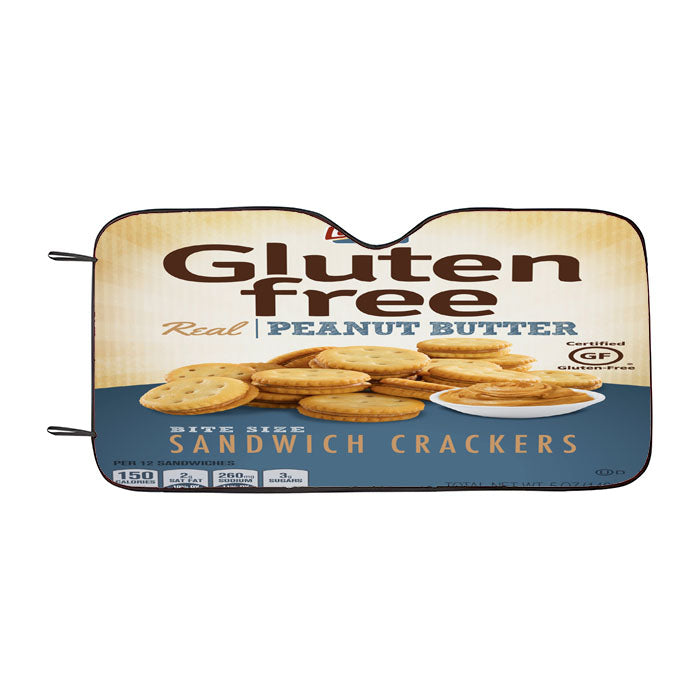 Lance Gluten Free Peanut Butter Car Auto Sun Shade Windshield Cover