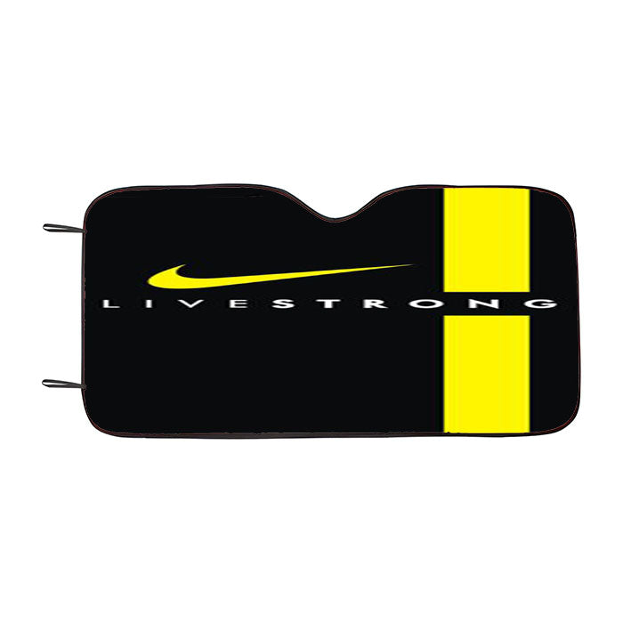 Livestrong Nike Logo Sport Bike  Car Auto Sun Shade Windshield Cover