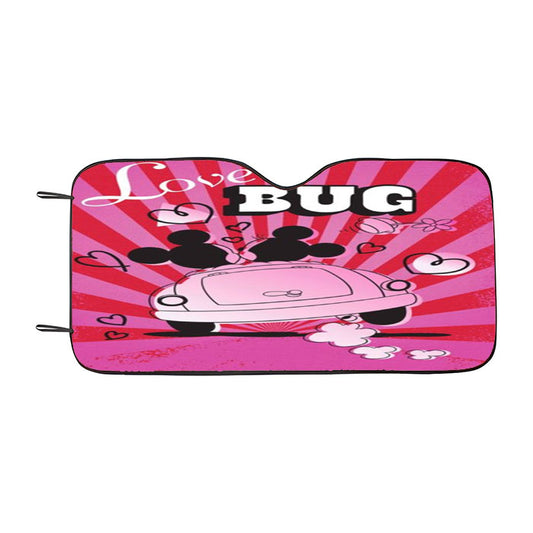 Love Bug Mickey & Minnie Car Auto Sun Shade Windshield Cover