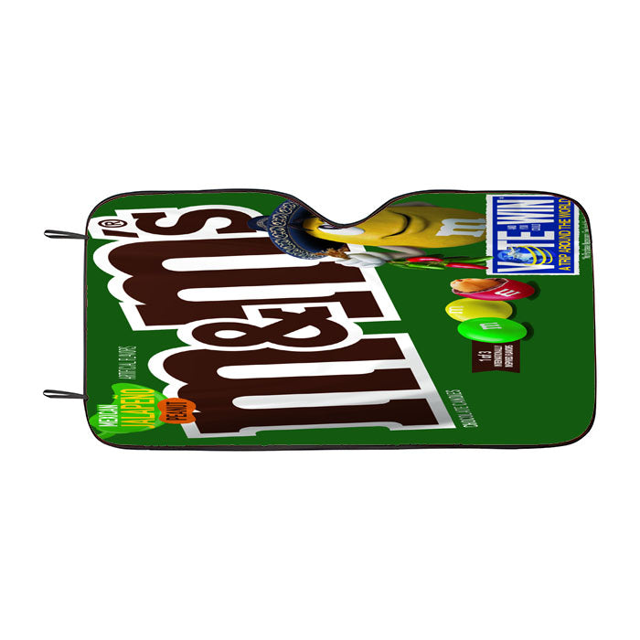 M&M'S Mexican Jalapeño Peanut Chocolate Candy Flavor Car Auto Sun Shade Windshield Cover