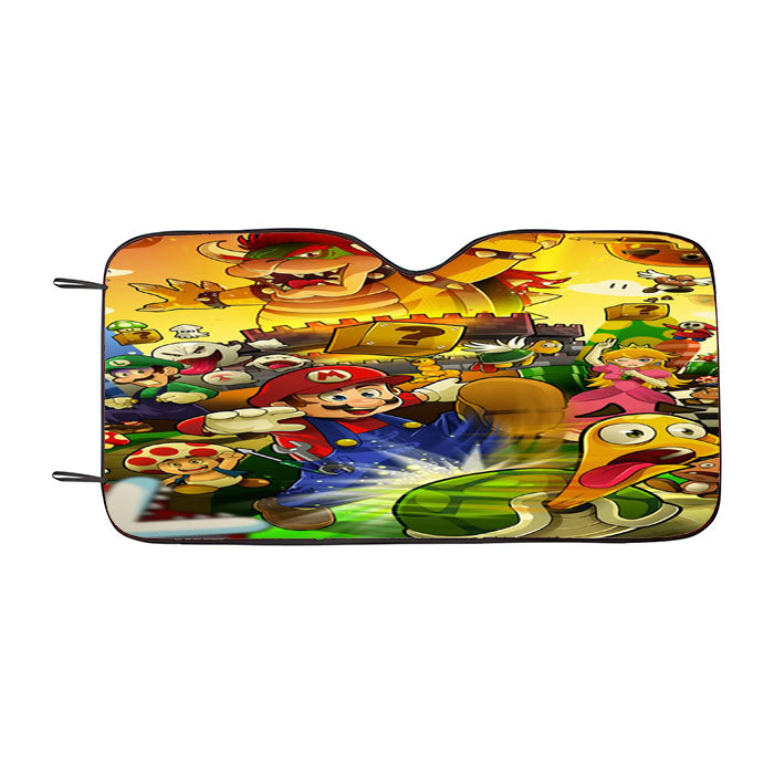 Mario Bros Car Auto Sun Shade Windshield Cover