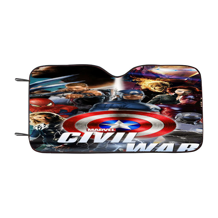 Marvel Civil War Car Auto Sun Shade Windshield Cover