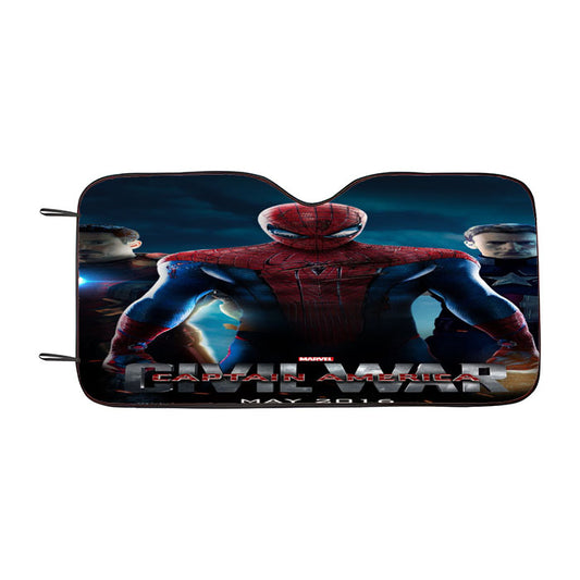 Marvel Civil War Captain America Car Auto Sun Shade Windshield Cover