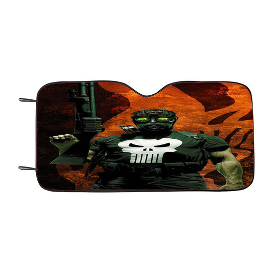 Marvel Punisher Car Auto Sun Shade Windshield Cover