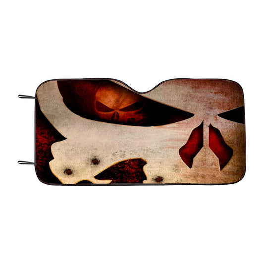 Marvel Punisher Logo Car Auto Sun Shade Windshield Cover