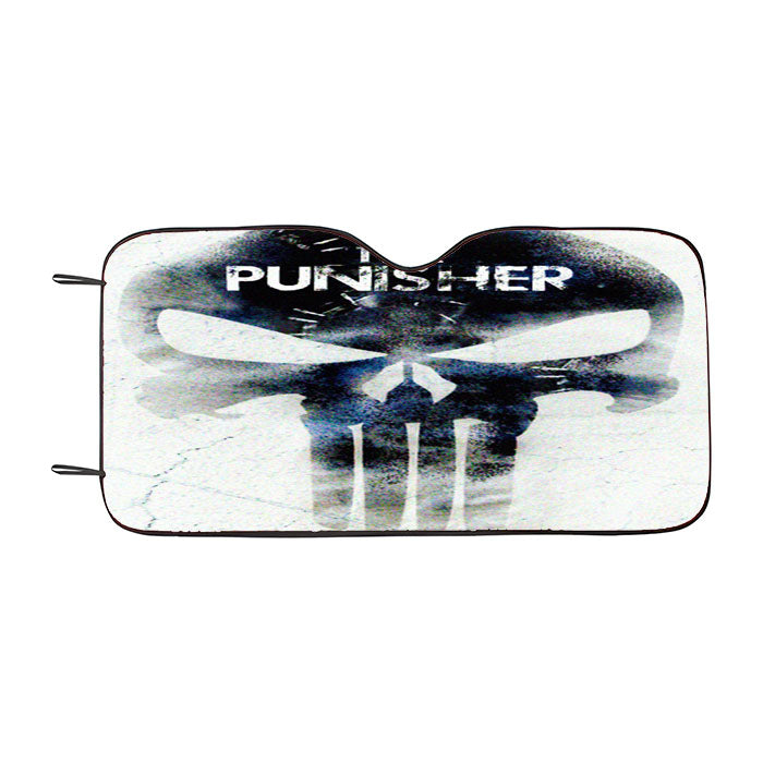 Marvel The Punisher Logo Car Auto Sun Shade Windshield Cover