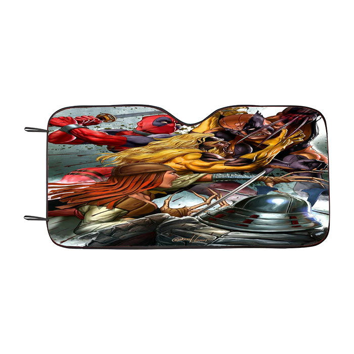 Marvels Fighting Car Auto Sun Shade Windshield Cover