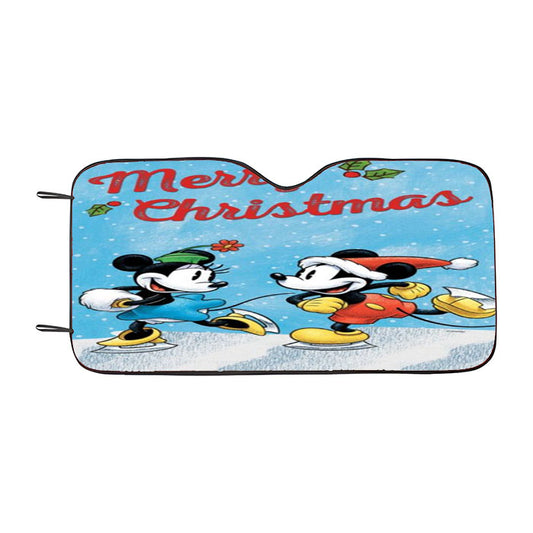 Merry Mickey & Minnie Car Auto Sun Shade Windshield Cover