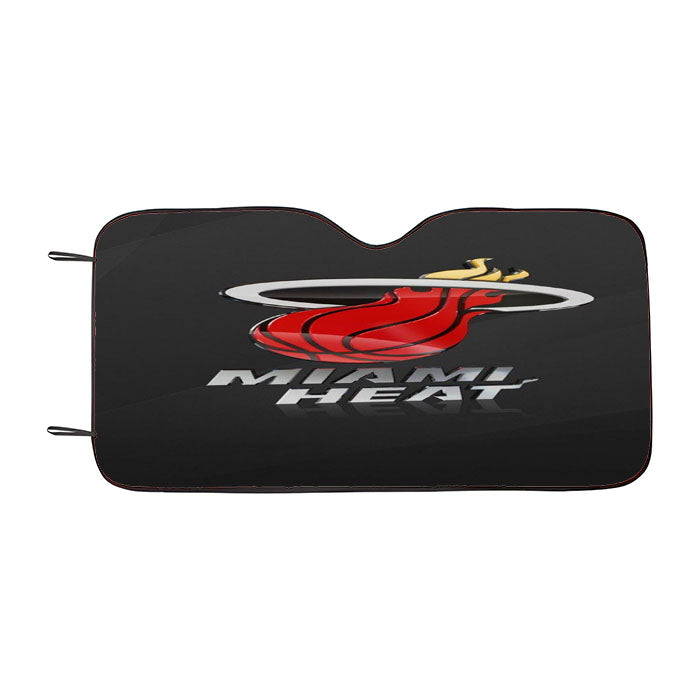 Miami Heat Basketball Team 3D Logo Wallpaper Car Auto Sun Shade Windshield Cover