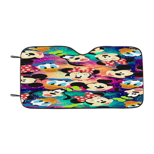 Mickey And Friends Galaxy Wallpaper Car Auto Sun Shade Windshield Cover