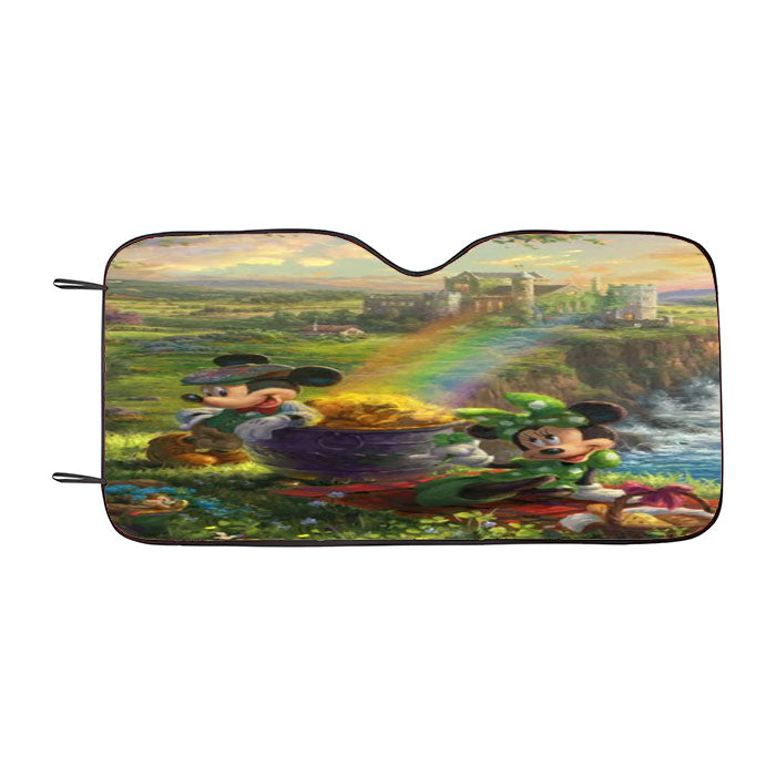 Mickey And Minnie Ireland Car Auto Sun Shade Windshield Cover