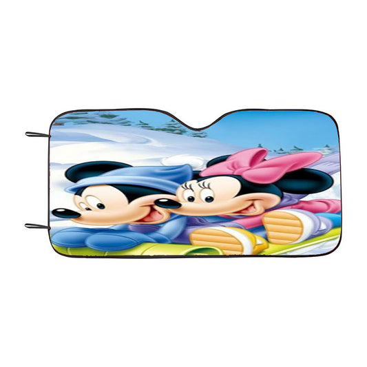 Mickey And Minnie Mose Car Auto Sun Shade Windshield Cover
