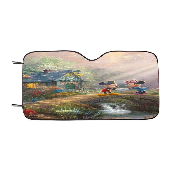 Mickey And Minnie Sweetheart Bridge Car Auto Sun Shade Windshield Cover