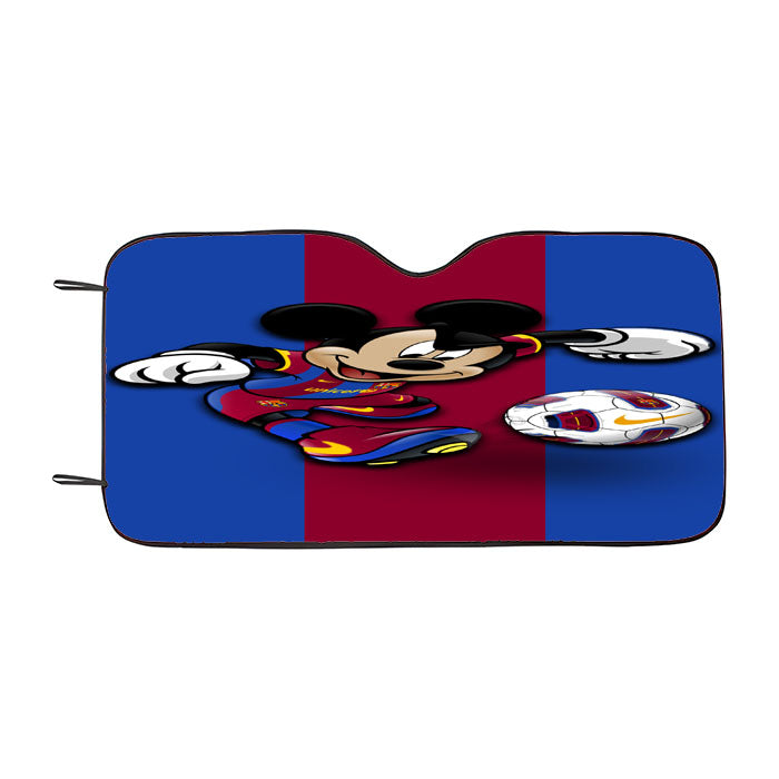 Mickey Barcelona Car Auto Sun Shade Windshield Cover