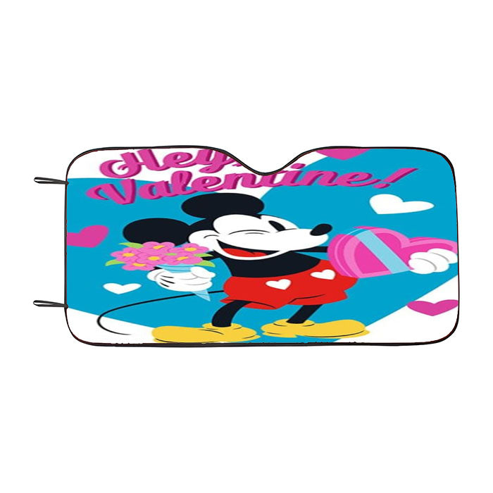 Mickey Flowers And Candy Car Auto Sun Shade Windshield Cover
