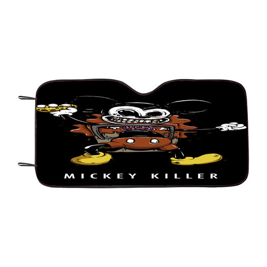 Mickey Killer Chocolate Car Auto Sun Shade Windshield Cover