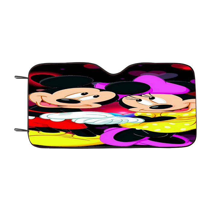 Mickey Minnie Mouse Disney Love Car Auto Sun Shade Windshield Cover