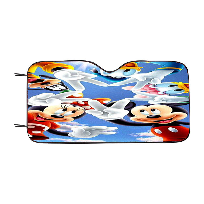 Mickey Mouse And Friends Peace Star Car Auto Sun Shade Windshield Cover