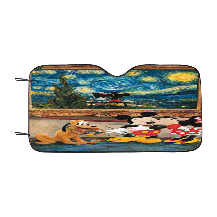 Mickey Mouse And The Dog Car Auto Sun Shade Windshield Cover