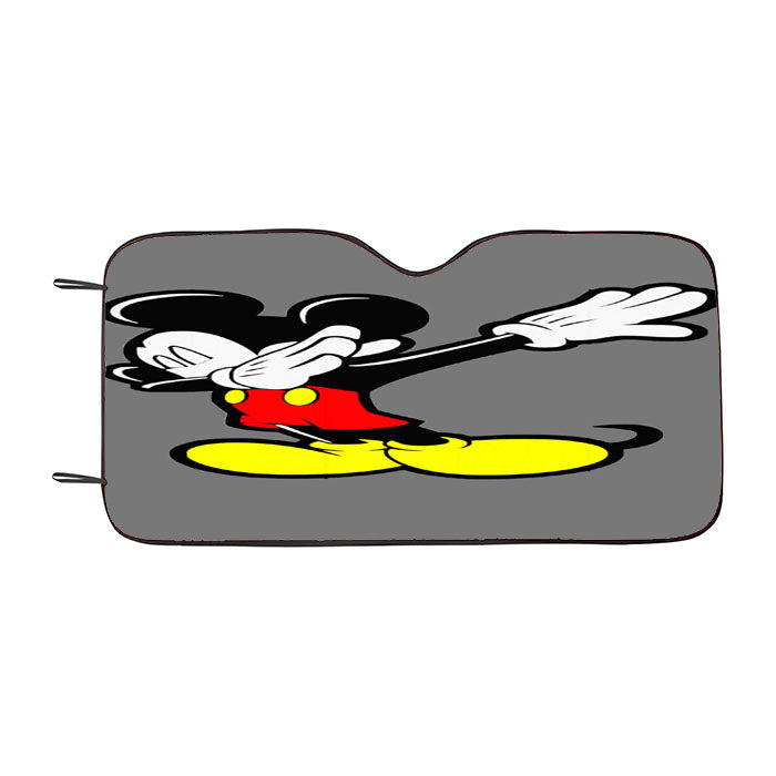 Mickey Mouse Dabbing Car Auto Sun Shade Windshield Cover