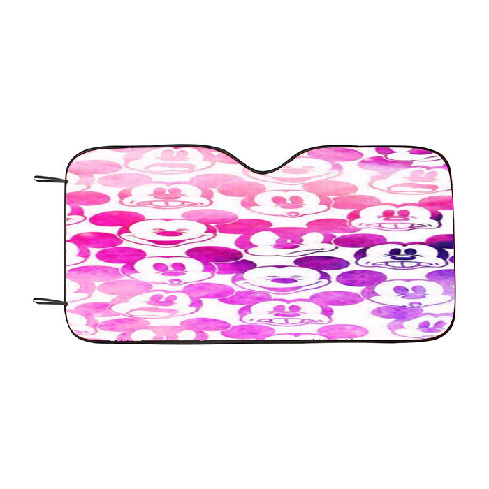 Mickey Mouse Emoticon Wallpaper Car Auto Sun Shade Windshield Cover