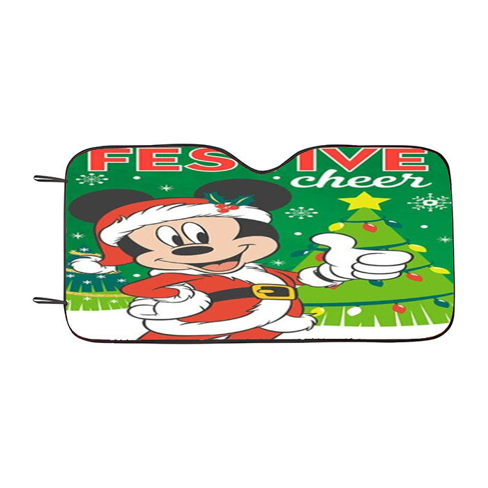 Mickey Mouse Festive Cheer Car Auto Sun Shade Windshield Cover