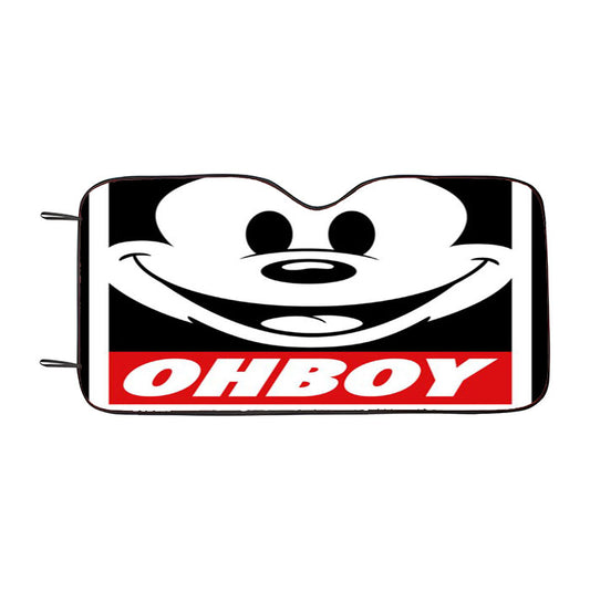 Mickey Mouse Obey Ohboy Car Auto Sun Shade Windshield Cover