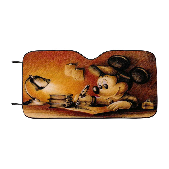 Mickey Mouse Sketch Car Auto Sun Shade Windshield Cover